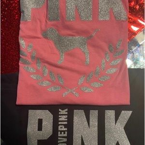 COPY - VS PINK Shine and Sparkle leggings/top set!